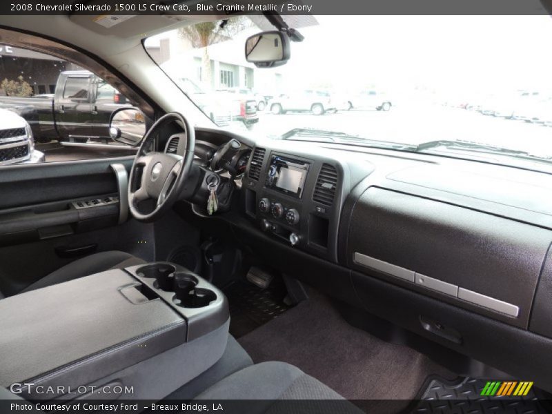 Blue Granite Metallic / Ebony 2008 Chevrolet Silverado 1500 LS Crew Cab