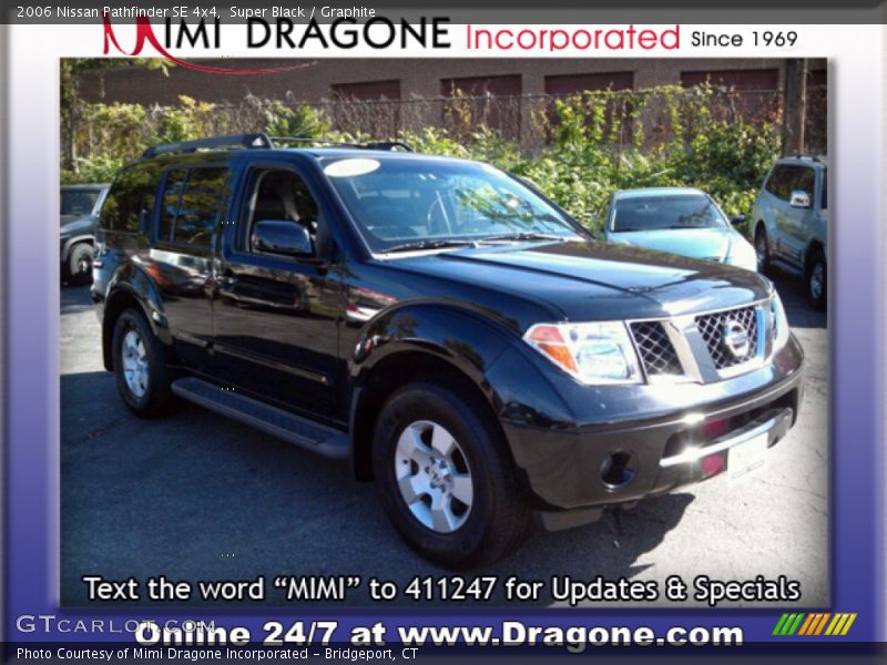 Super Black / Graphite 2006 Nissan Pathfinder SE 4x4