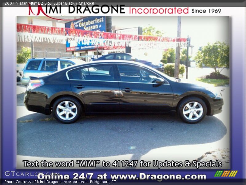 Super Black / Charcoal 2007 Nissan Altima 2.5 S