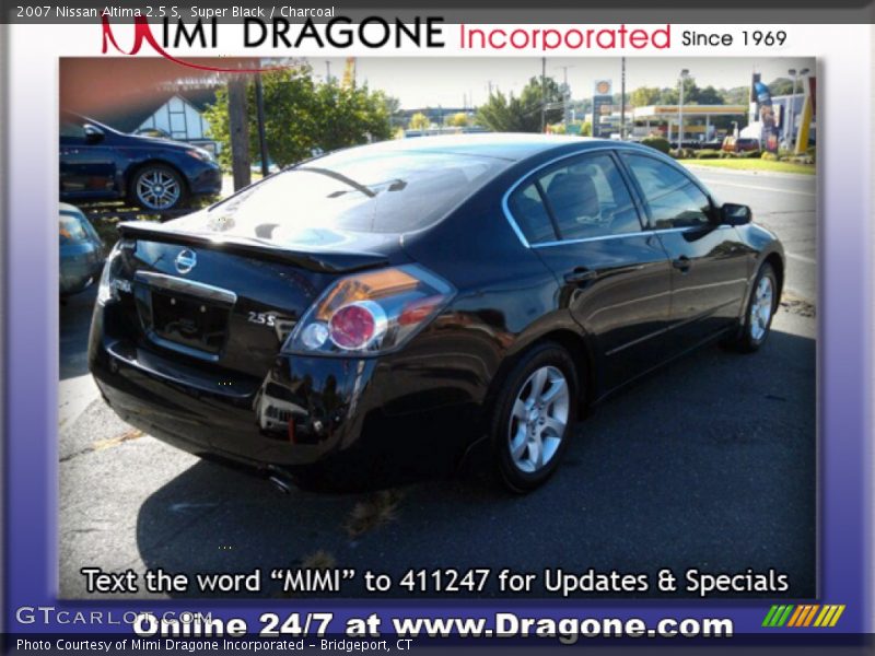 Super Black / Charcoal 2007 Nissan Altima 2.5 S