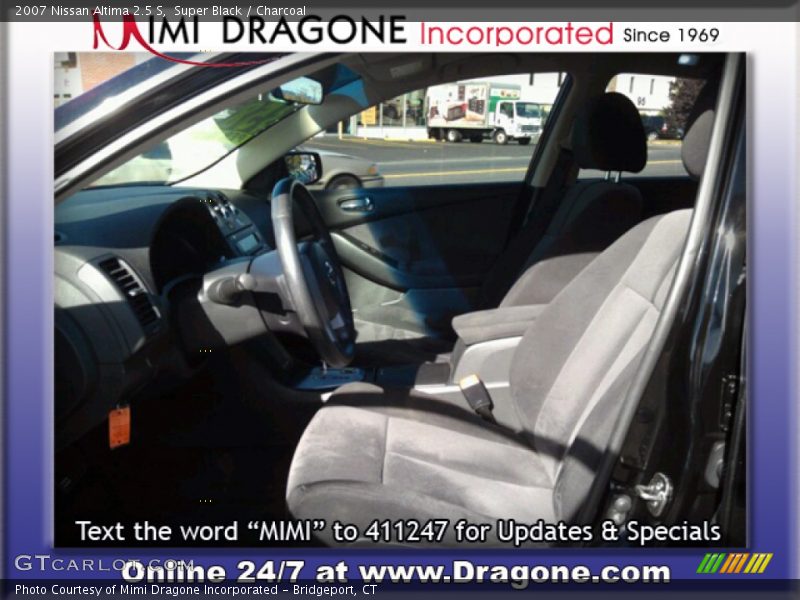 Super Black / Charcoal 2007 Nissan Altima 2.5 S