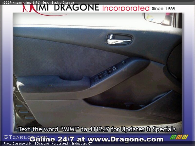 Super Black / Charcoal 2007 Nissan Altima 2.5 S