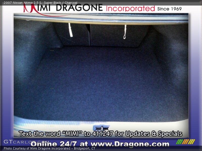 Super Black / Charcoal 2007 Nissan Altima 2.5 S