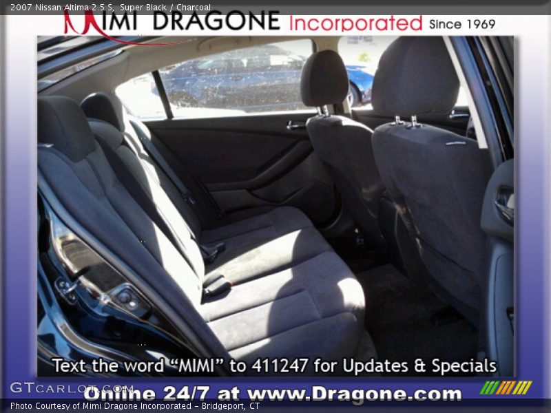Super Black / Charcoal 2007 Nissan Altima 2.5 S