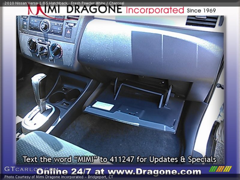 Fresh Powder White / Charcoal 2010 Nissan Versa 1.8 S Hatchback