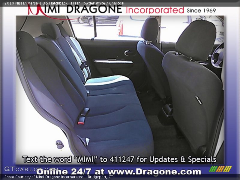 Fresh Powder White / Charcoal 2010 Nissan Versa 1.8 S Hatchback