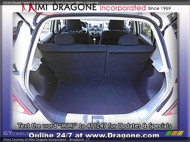 Fresh Powder White / Charcoal 2010 Nissan Versa 1.8 S Hatchback