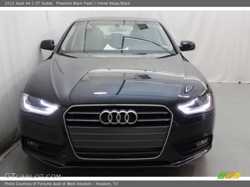 Phantom Black Pearl / Velvet Beige/Black 2013 Audi A4 2.0T Sedan