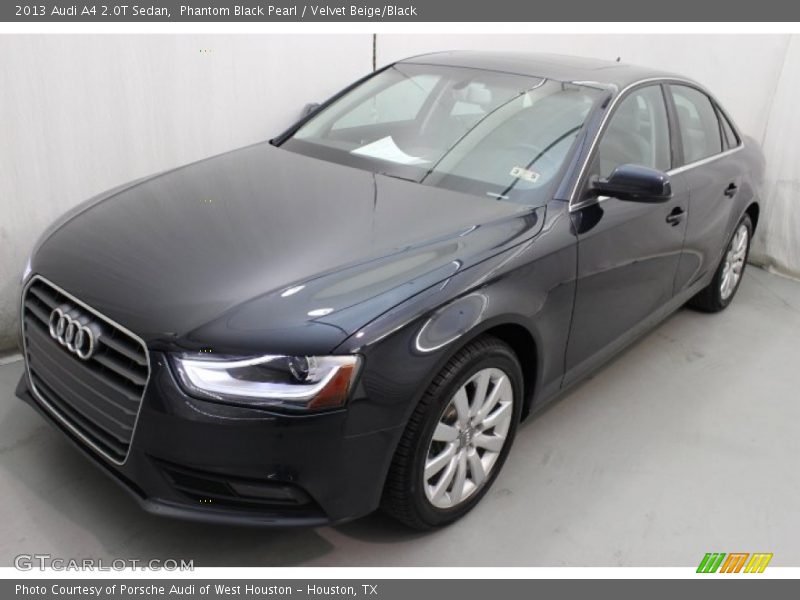 Phantom Black Pearl / Velvet Beige/Black 2013 Audi A4 2.0T Sedan