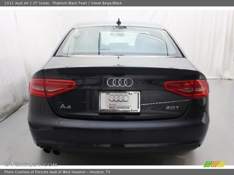 Phantom Black Pearl / Velvet Beige/Black 2013 Audi A4 2.0T Sedan