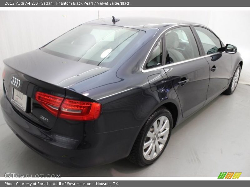 Phantom Black Pearl / Velvet Beige/Black 2013 Audi A4 2.0T Sedan