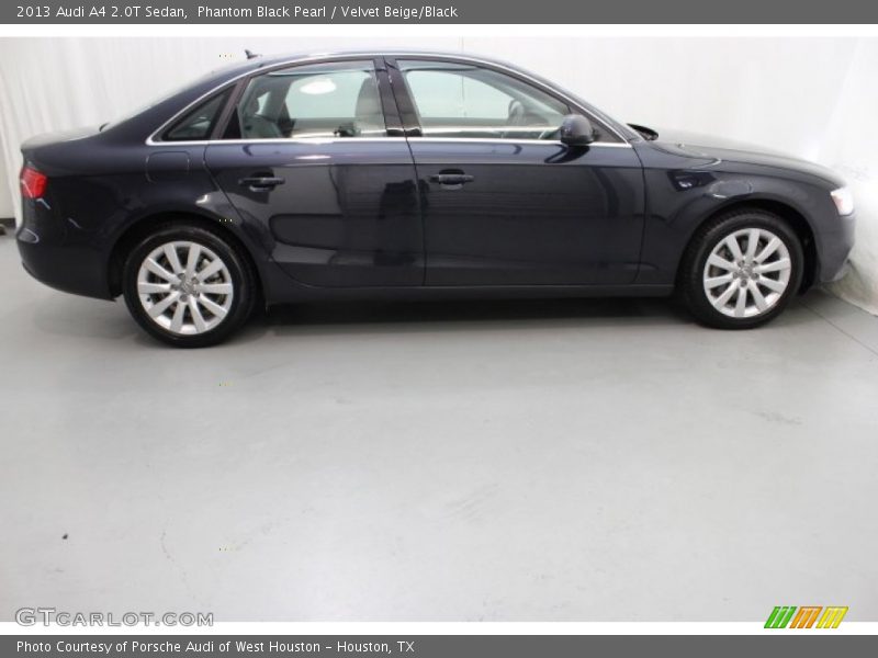Phantom Black Pearl / Velvet Beige/Black 2013 Audi A4 2.0T Sedan