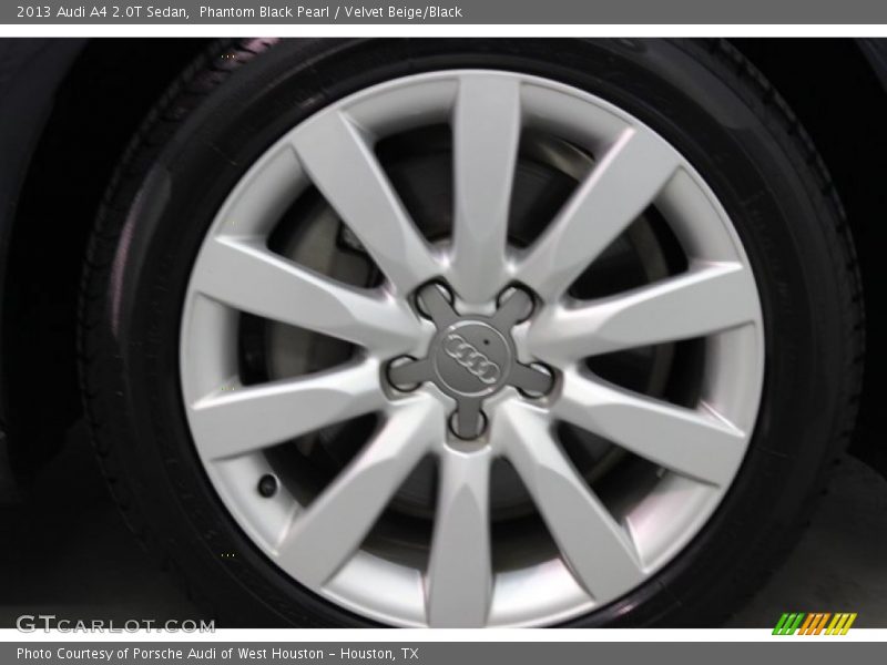 Phantom Black Pearl / Velvet Beige/Black 2013 Audi A4 2.0T Sedan