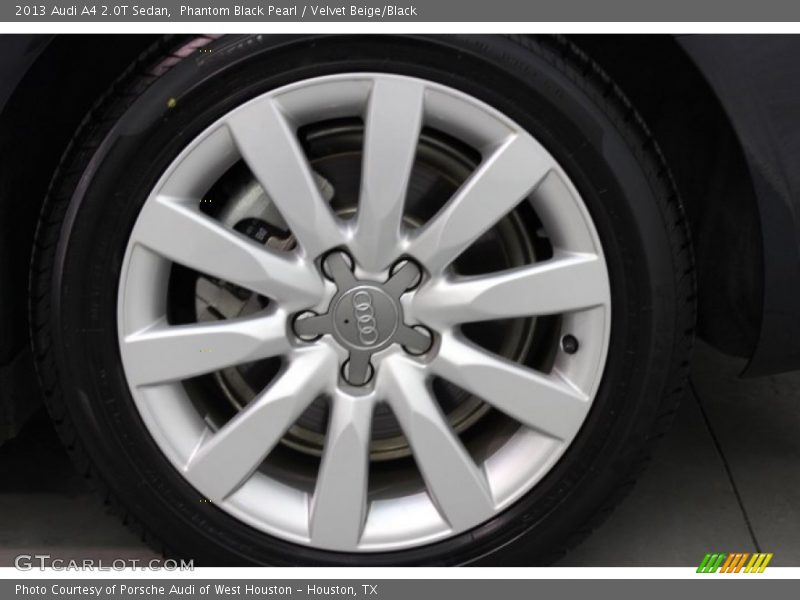 Phantom Black Pearl / Velvet Beige/Black 2013 Audi A4 2.0T Sedan