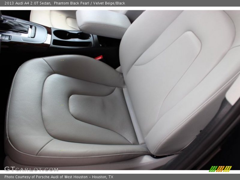 Phantom Black Pearl / Velvet Beige/Black 2013 Audi A4 2.0T Sedan