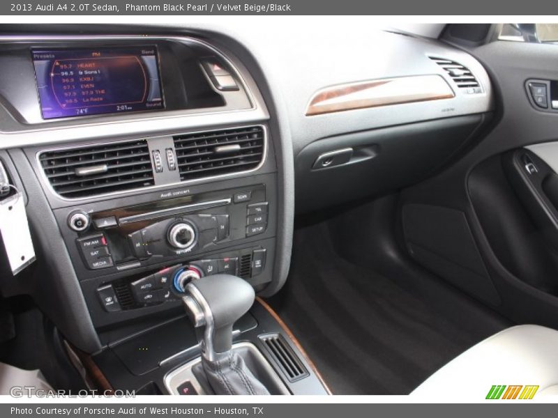 Phantom Black Pearl / Velvet Beige/Black 2013 Audi A4 2.0T Sedan