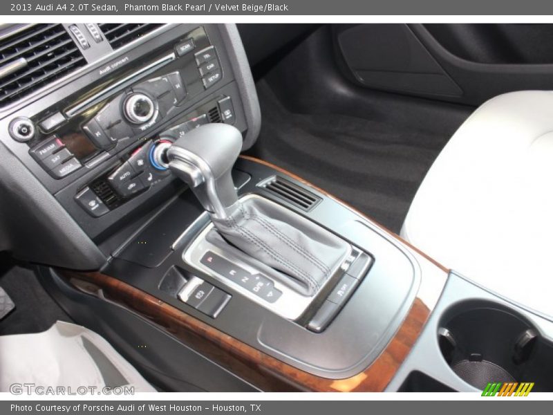 Phantom Black Pearl / Velvet Beige/Black 2013 Audi A4 2.0T Sedan