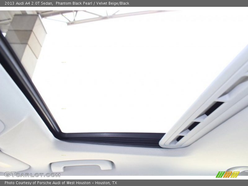 Phantom Black Pearl / Velvet Beige/Black 2013 Audi A4 2.0T Sedan