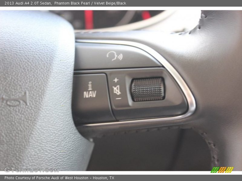 Phantom Black Pearl / Velvet Beige/Black 2013 Audi A4 2.0T Sedan