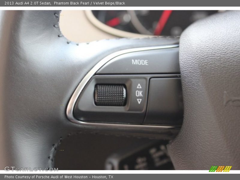 Phantom Black Pearl / Velvet Beige/Black 2013 Audi A4 2.0T Sedan