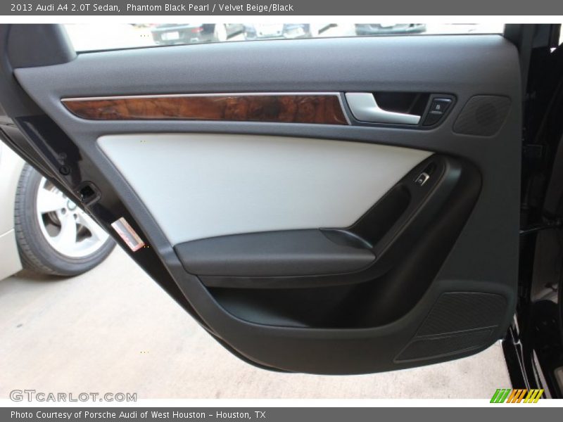Phantom Black Pearl / Velvet Beige/Black 2013 Audi A4 2.0T Sedan