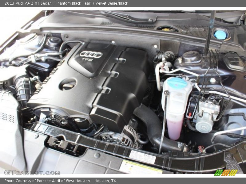 Phantom Black Pearl / Velvet Beige/Black 2013 Audi A4 2.0T Sedan