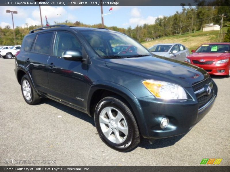 Black Forest Pearl / Sand Beige 2010 Toyota RAV4 Limited V6 4WD
