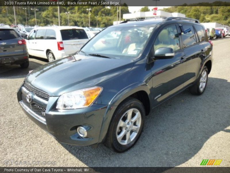 Black Forest Pearl / Sand Beige 2010 Toyota RAV4 Limited V6 4WD