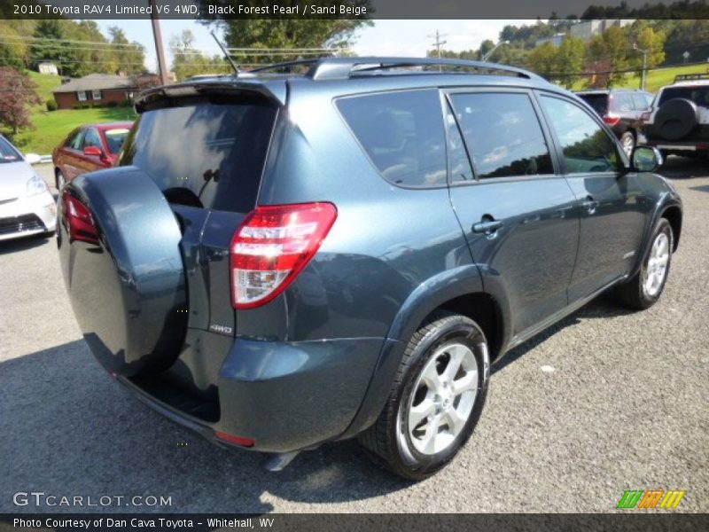Black Forest Pearl / Sand Beige 2010 Toyota RAV4 Limited V6 4WD