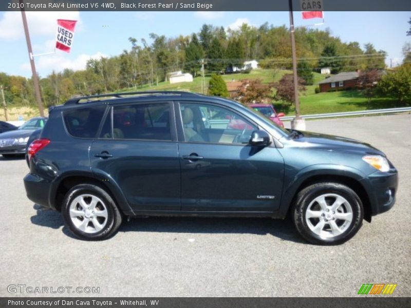 Black Forest Pearl / Sand Beige 2010 Toyota RAV4 Limited V6 4WD