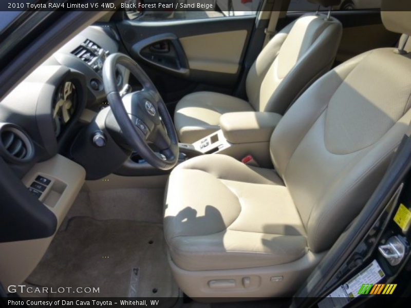 Black Forest Pearl / Sand Beige 2010 Toyota RAV4 Limited V6 4WD