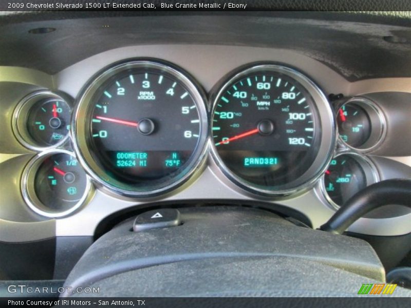 Blue Granite Metallic / Ebony 2009 Chevrolet Silverado 1500 LT Extended Cab