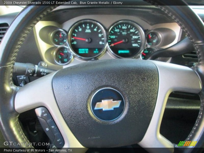 Blue Granite Metallic / Ebony 2009 Chevrolet Silverado 1500 LT Extended Cab
