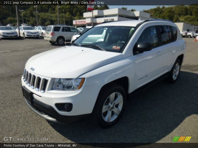 Bright White / Dark Slate Gray 2011 Jeep Compass 2.4 Latitude 4x4