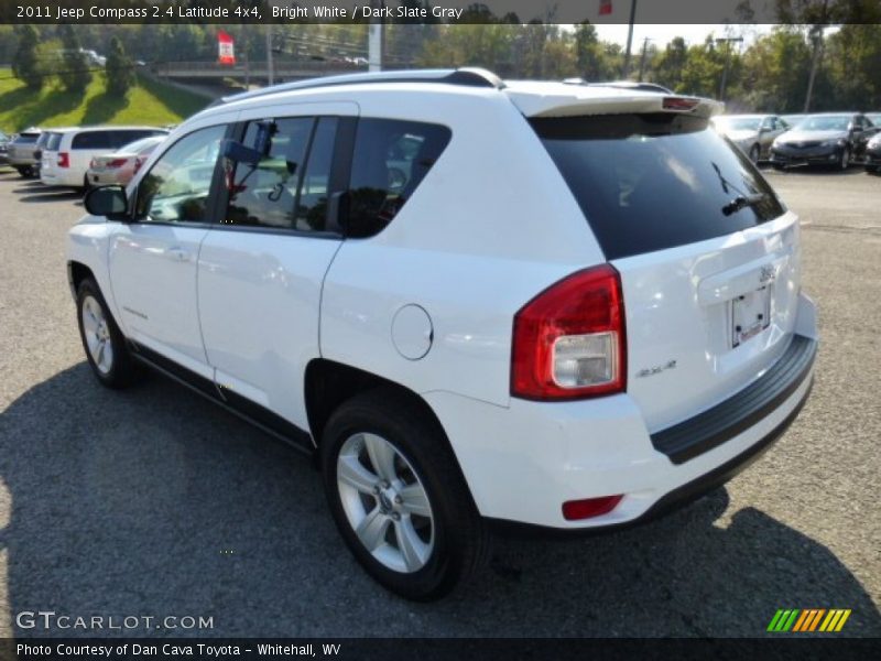 Bright White / Dark Slate Gray 2011 Jeep Compass 2.4 Latitude 4x4
