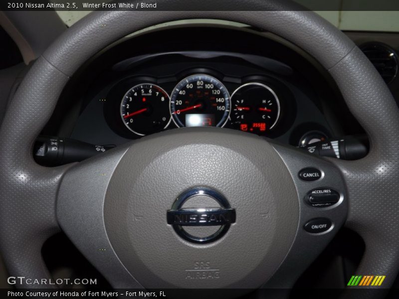 Winter Frost White / Blond 2010 Nissan Altima 2.5