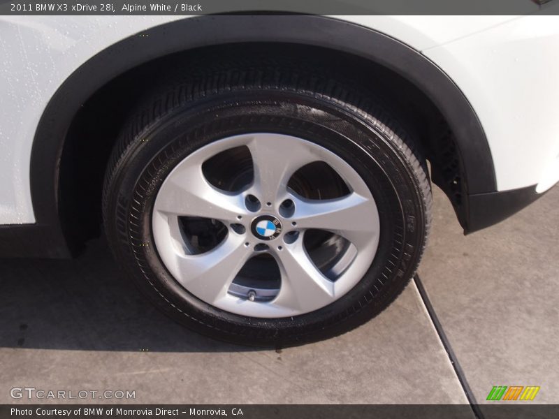Alpine White / Black 2011 BMW X3 xDrive 28i