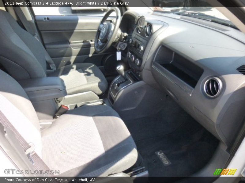 Bright White / Dark Slate Gray 2011 Jeep Compass 2.4 Latitude 4x4