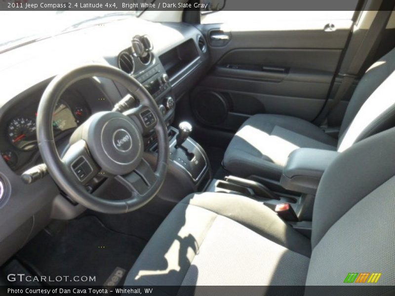 Bright White / Dark Slate Gray 2011 Jeep Compass 2.4 Latitude 4x4