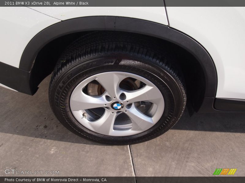 Alpine White / Black 2011 BMW X3 xDrive 28i