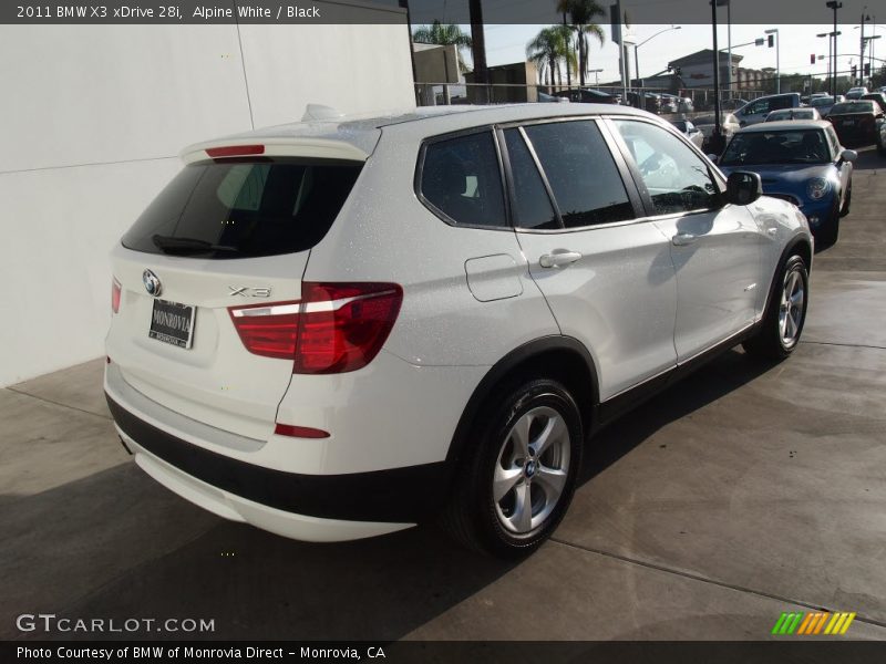 Alpine White / Black 2011 BMW X3 xDrive 28i