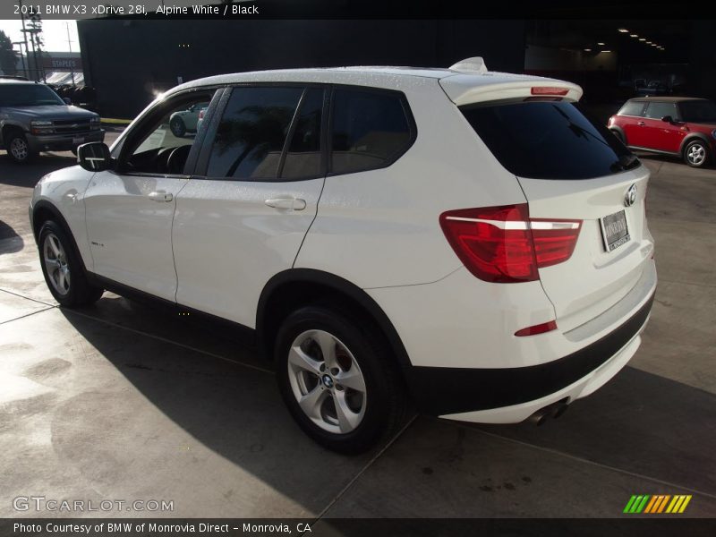 Alpine White / Black 2011 BMW X3 xDrive 28i