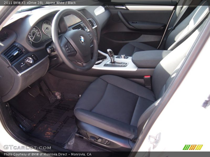 Alpine White / Black 2011 BMW X3 xDrive 28i