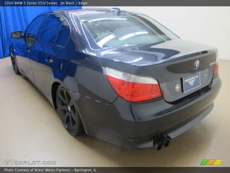 Jet Black / Beige 2006 BMW 5 Series 550i Sedan