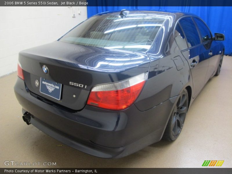 Jet Black / Beige 2006 BMW 5 Series 550i Sedan