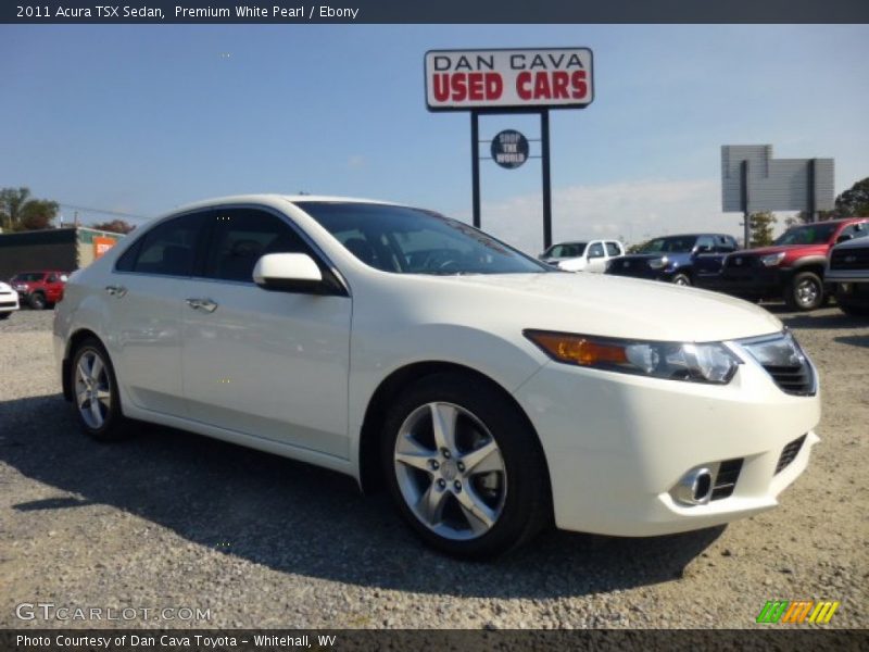 Premium White Pearl / Ebony 2011 Acura TSX Sedan