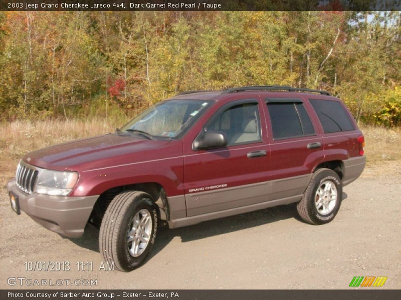 Dark Garnet Red Pearl / Taupe 2003 Jeep Grand Cherokee Laredo 4x4
