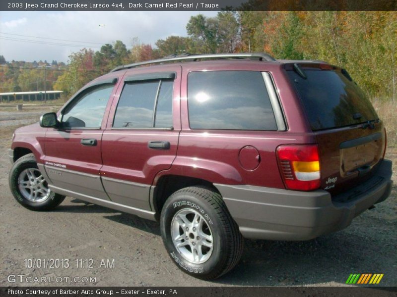 Dark Garnet Red Pearl / Taupe 2003 Jeep Grand Cherokee Laredo 4x4
