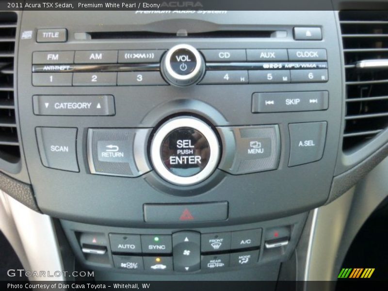 Premium White Pearl / Ebony 2011 Acura TSX Sedan