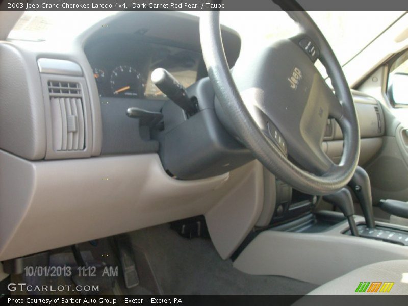Dark Garnet Red Pearl / Taupe 2003 Jeep Grand Cherokee Laredo 4x4